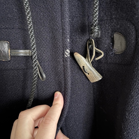 Vintage Burberry Men’s Wool Duffle Coat Sold As Is READ DESCRIPTION - Picture 4 of 12